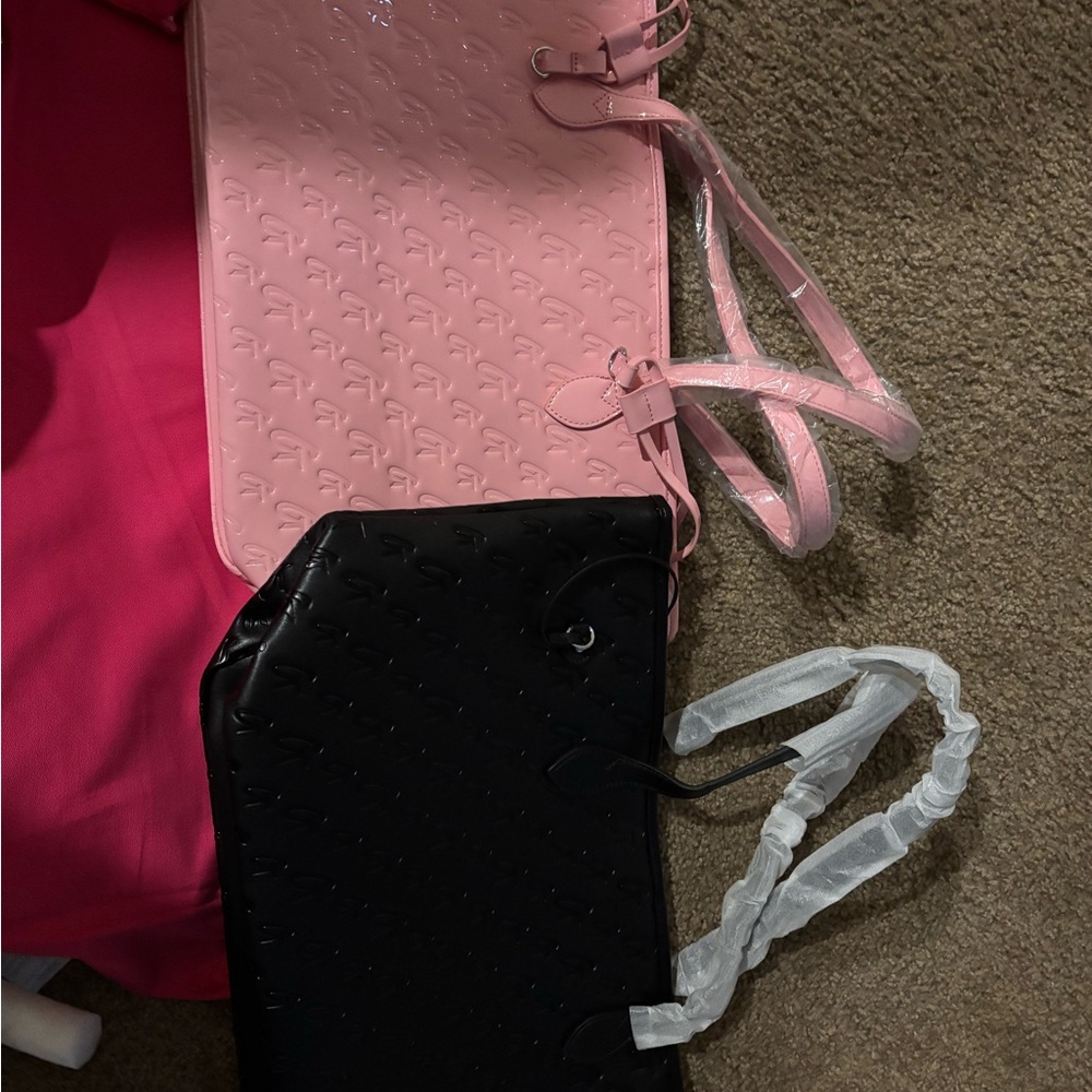 Stylish Pink and Black Tote Bag